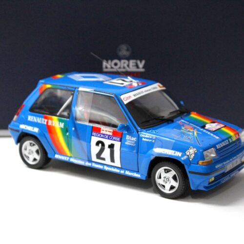 1:18 Norev Renault 5 R5 SuperCinq GT Turbo #21 Tour de Corse 1990