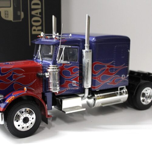 1:18 Road Kings Peterbilt 359 SZM 1967 blue metallic/ red flames
