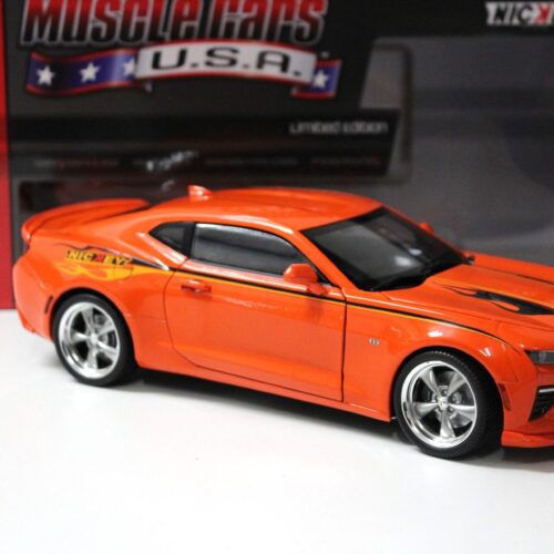 1:18 Auto World Chevrolet Camaro MCACN Nickey Super Camaro 2016 hugger orange