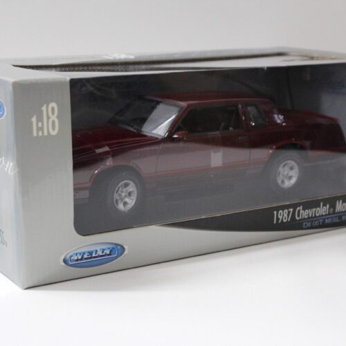 1:18 Welly 1987 Chevrolet Monte Carlo SS dark red