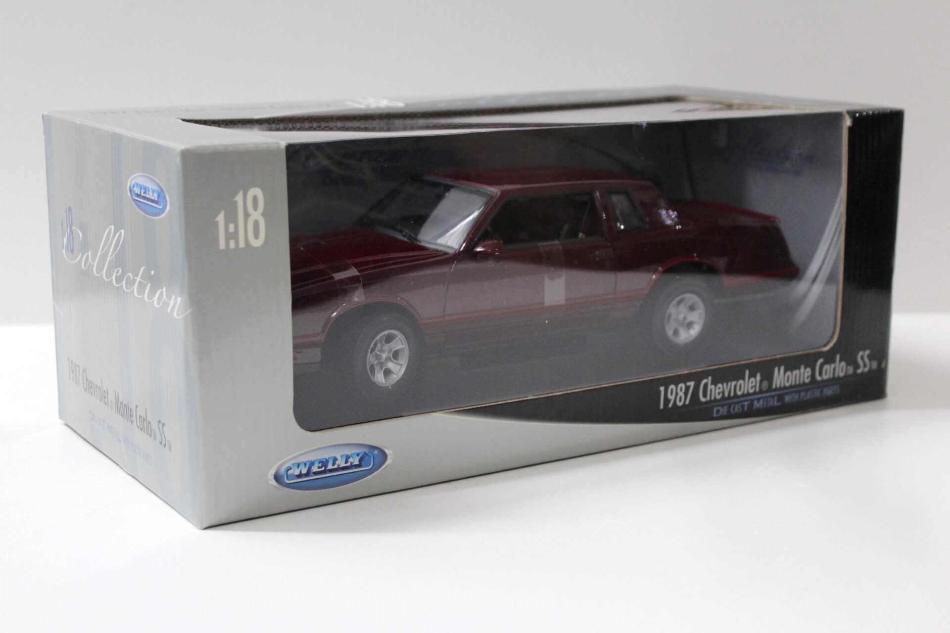 1:18 Welly 1987 Chevrolet Monte Carlo SS dark red