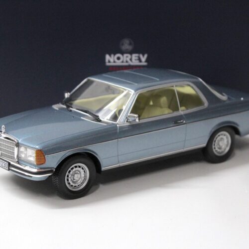 1:18 Norev mercedes 280 CE Coupe 1980 silver-blue metallic