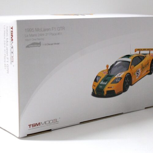 1:18 True Scale TSM 1995 McLaren F1 GTR Le Mans 24h #51 Mach One Racing Harrods