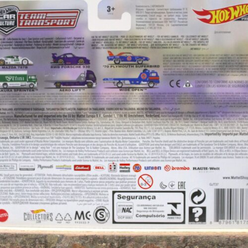 1:64 Hot Wheels Team Transport Car Culture Porsche 911 930 RWB + Aero Lift