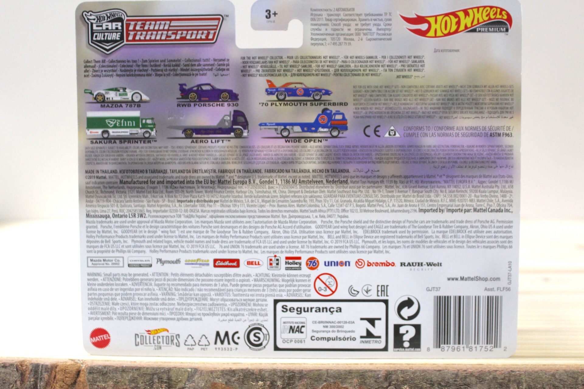 1:64 Hot Wheels Team Transport Car Culture Porsche 911 930 RWB + Aero Lift