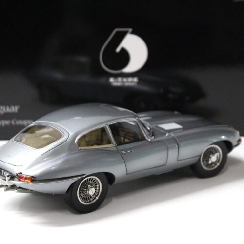 1:18 Kyosho Jaguar E-Type Coupe RHD Dark grey metallic - Diecast/ openings
