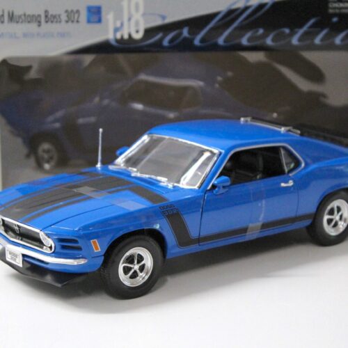 1:18 Welly 1970 Ford Mustang Boss 302 Coupe blue/ black