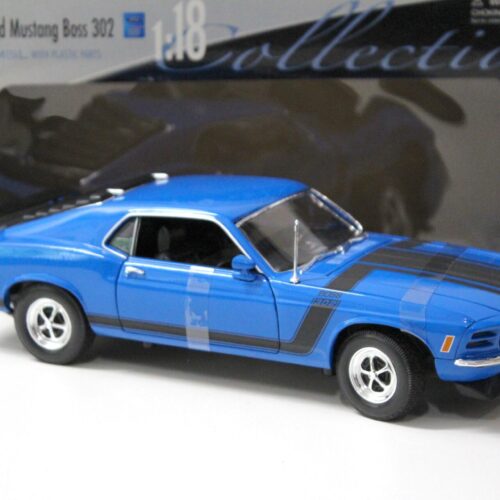 1:18 Welly 1970 Ford Mustang Boss 302 Coupe blue/ black