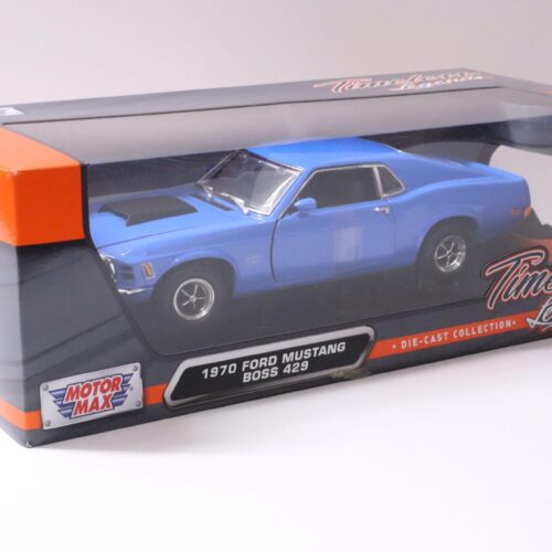 1:18 Motor Max 1970 Ford Mustang Boss 429 Coupe blue