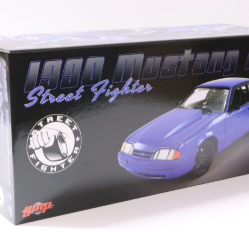 1:18 GMP 1990 Ford Mustang 5.0 LX Coupe Street Fighter blue metallic