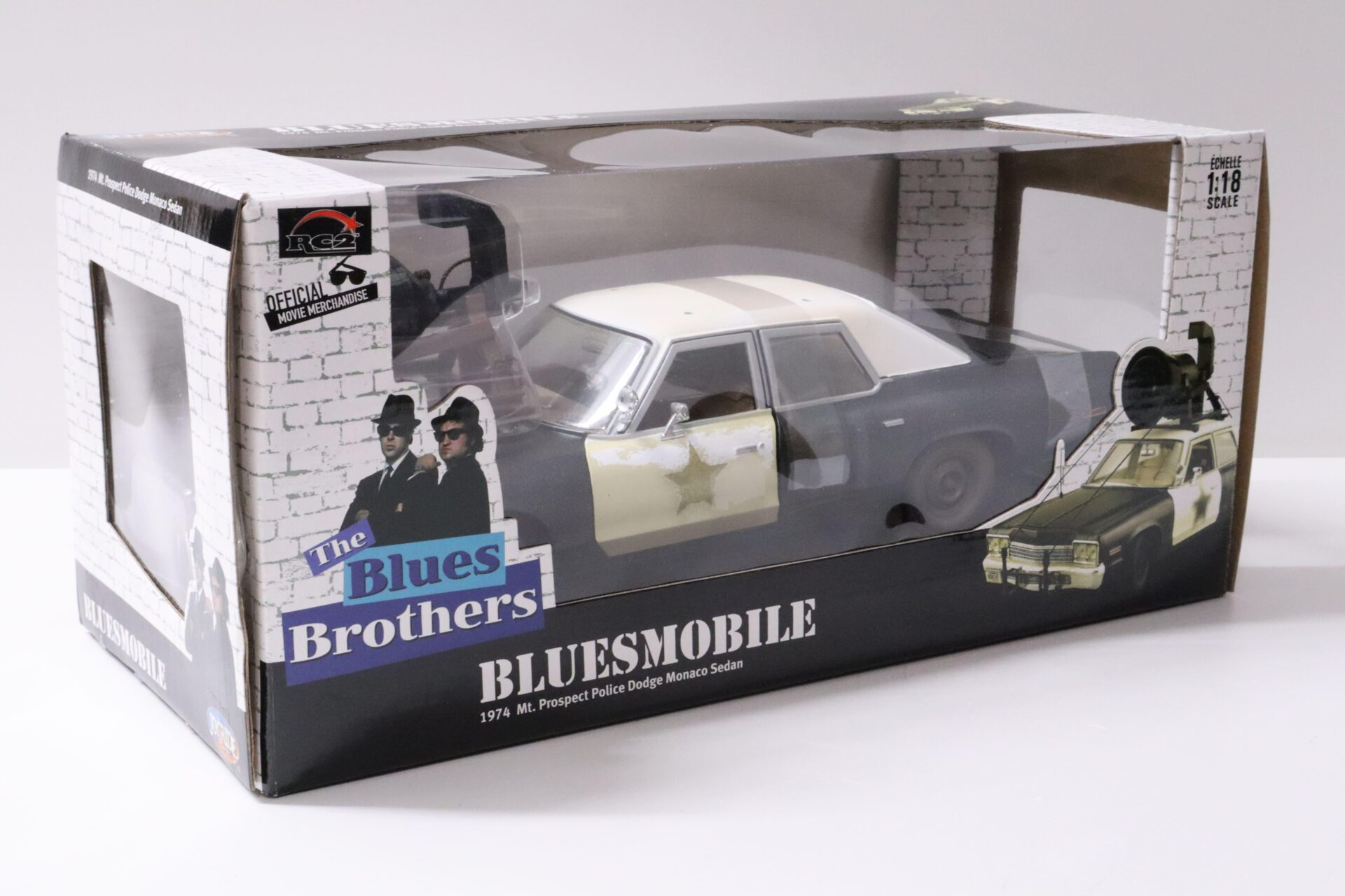 1:18 ERTL RC2 1974 Mt. Prospect Police Dodge Monaco Sedan Bluesmobile Blues Brothers