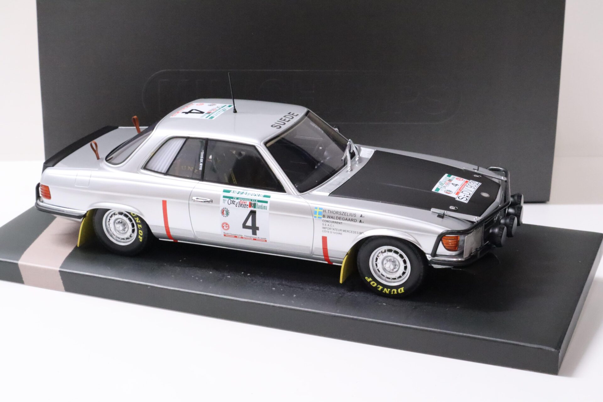 1:18 Minichamps Mercedes 450 SLC 5.0 Rally Bandama 1979 Walde-Gaard #4