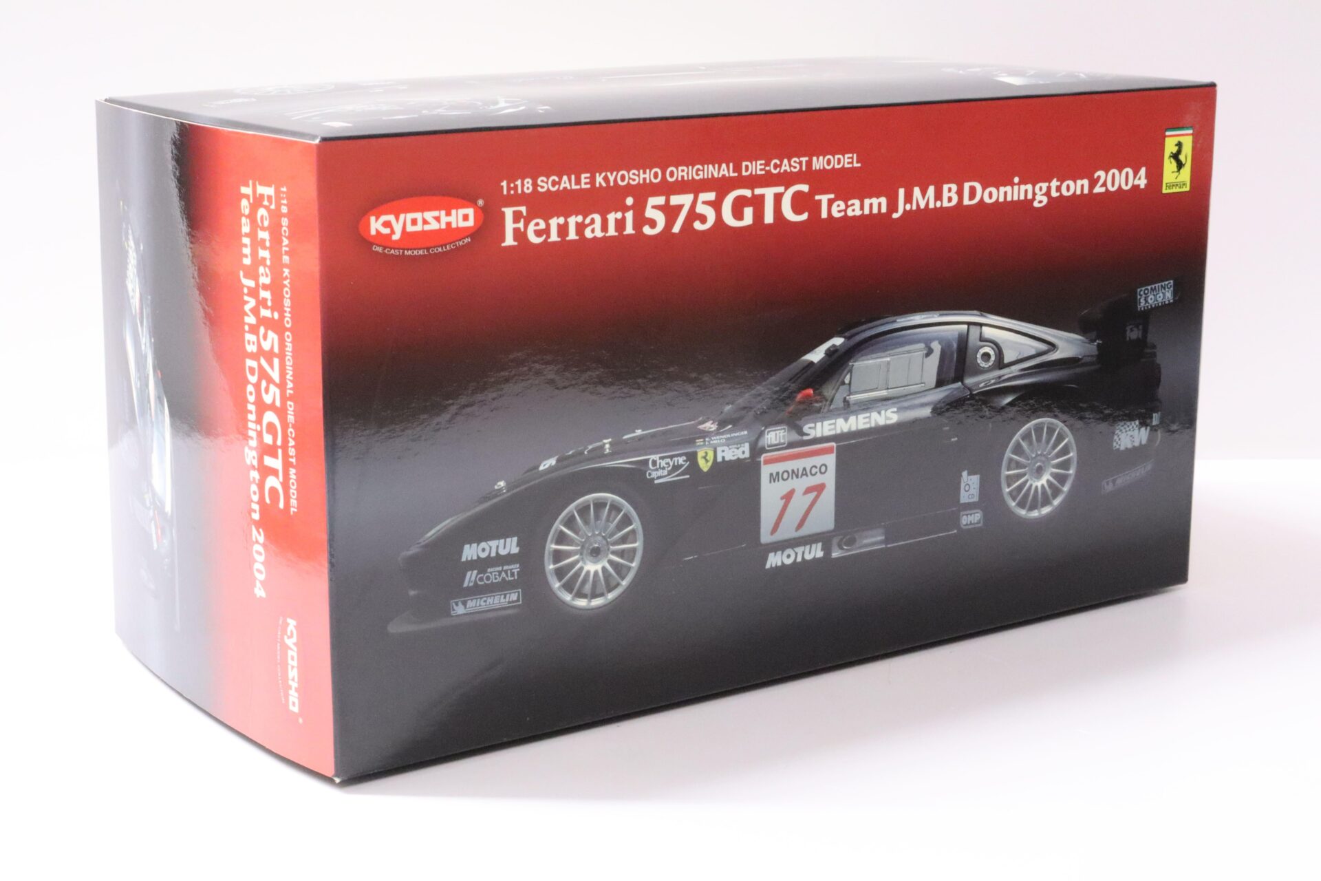 1:18 Kyosho Ferrari 575 GTC Team JMB Donington 2004 black #17 Wendlinger