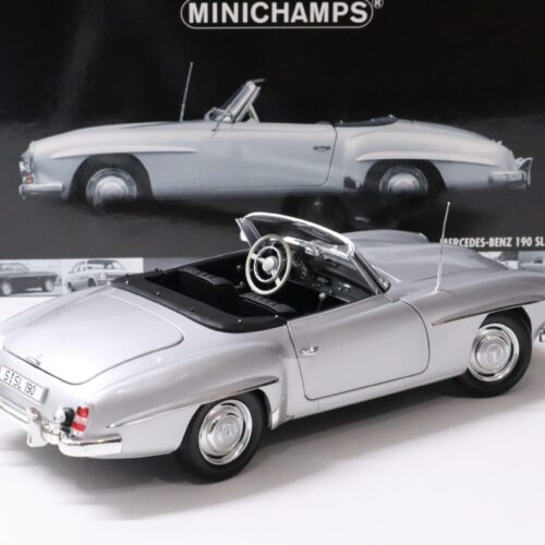 1:18 Minichamps Mercedes 190SL Cabriolet silver 1955