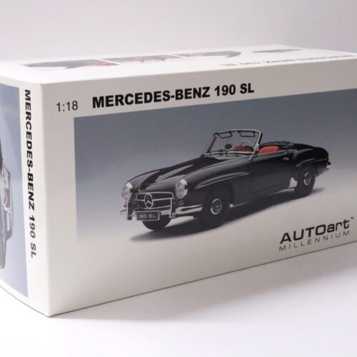 1:18 AUTOart Mercedes 190SL Cabriolet black/ red with TOP