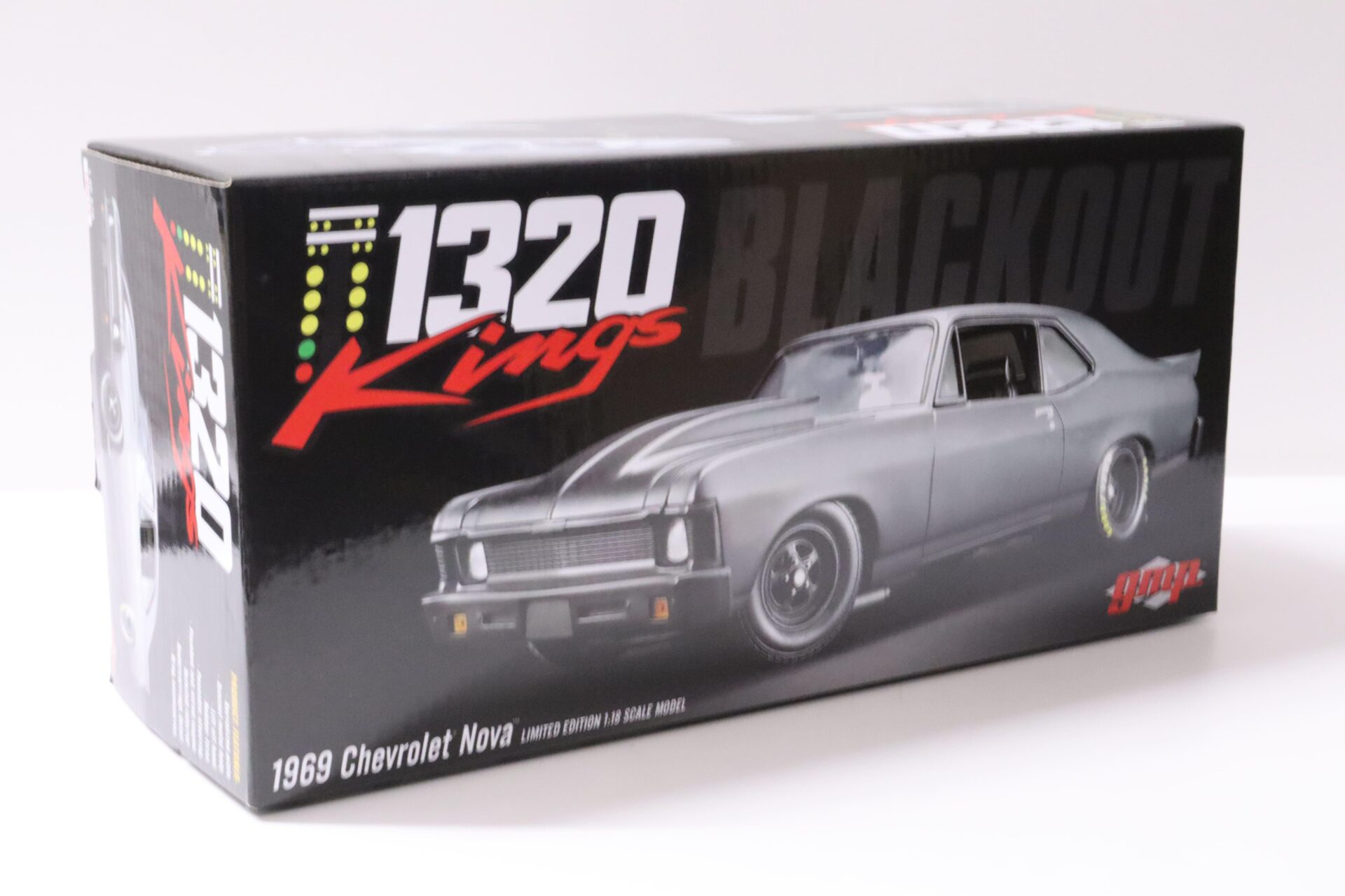 1:18 GMP 1969 Chevrolet Nova Coupe 1320 Kings matt black