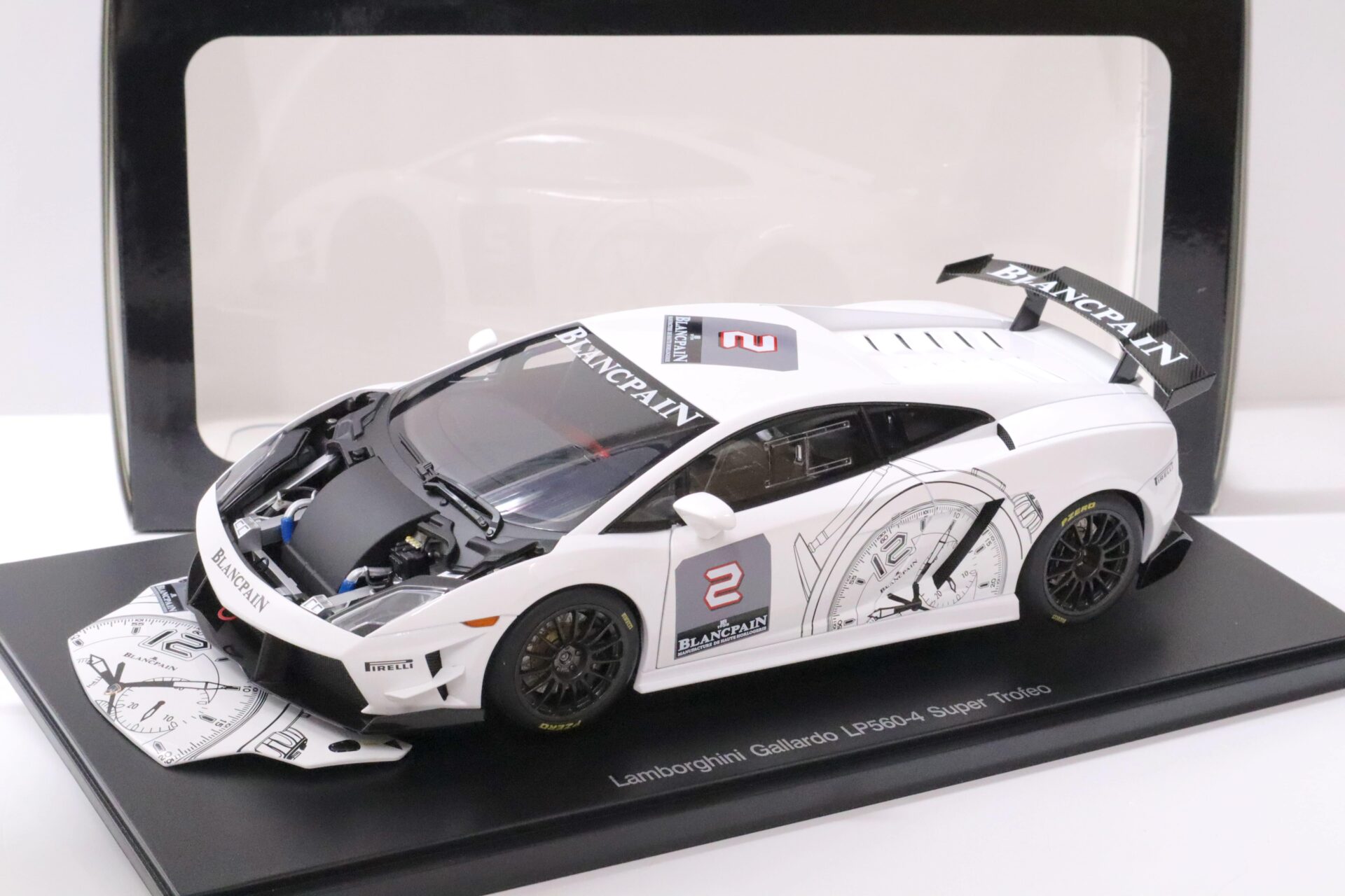 1:18 AUTOart Lamborghini Gallardo LP560-4 Super Trofeo white/ Blancpain #2