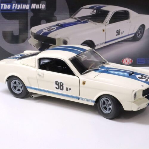 1:18 ACME 1965 Shelby GT350R Prototype "The Flying Mule" #98BP Ken Miles white