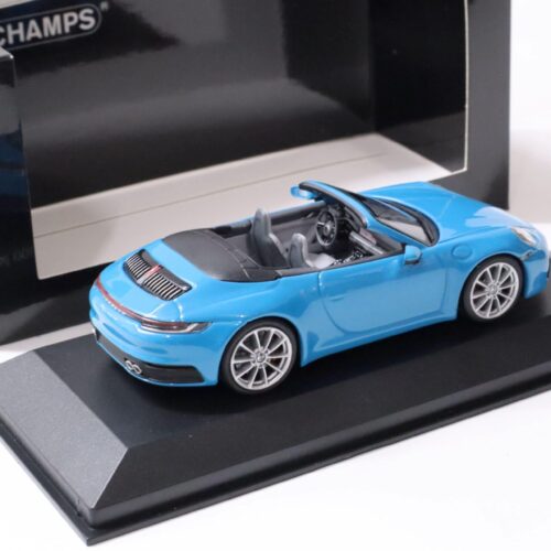 1:43 Minichamps Porsche 911 (992) Carrera 4S Cabriolet 2019 Miami blue
