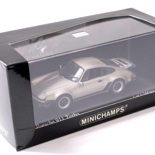 1:43 Minichamps Porsche 911 Turbo Coupe 1977 G-Modell Platin metallic