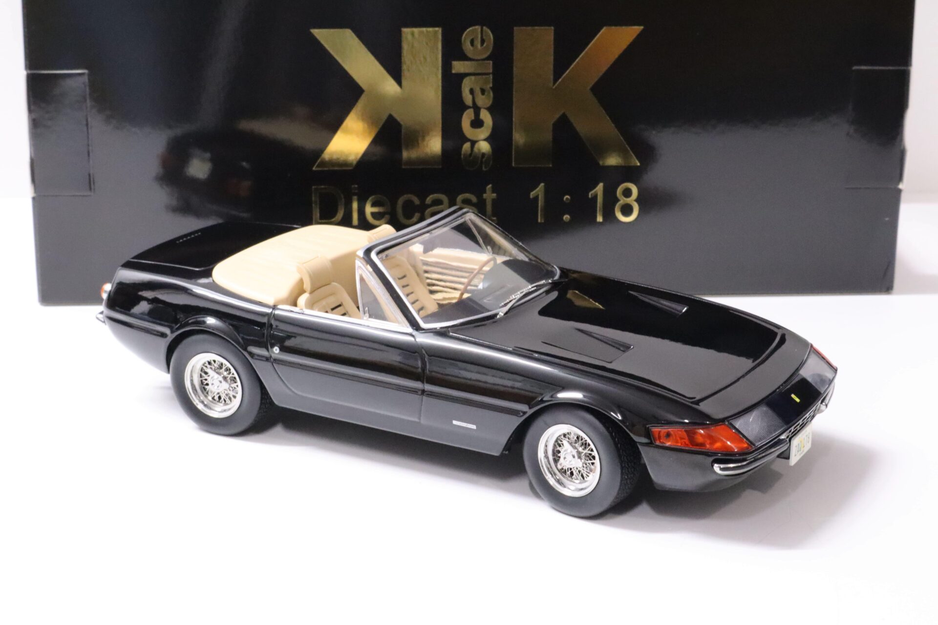 1:18 KK-Scale Ferrari 365 GTB/4 Daytona Cabriolet 1.Serie 1969 *MIAMI VICE* black