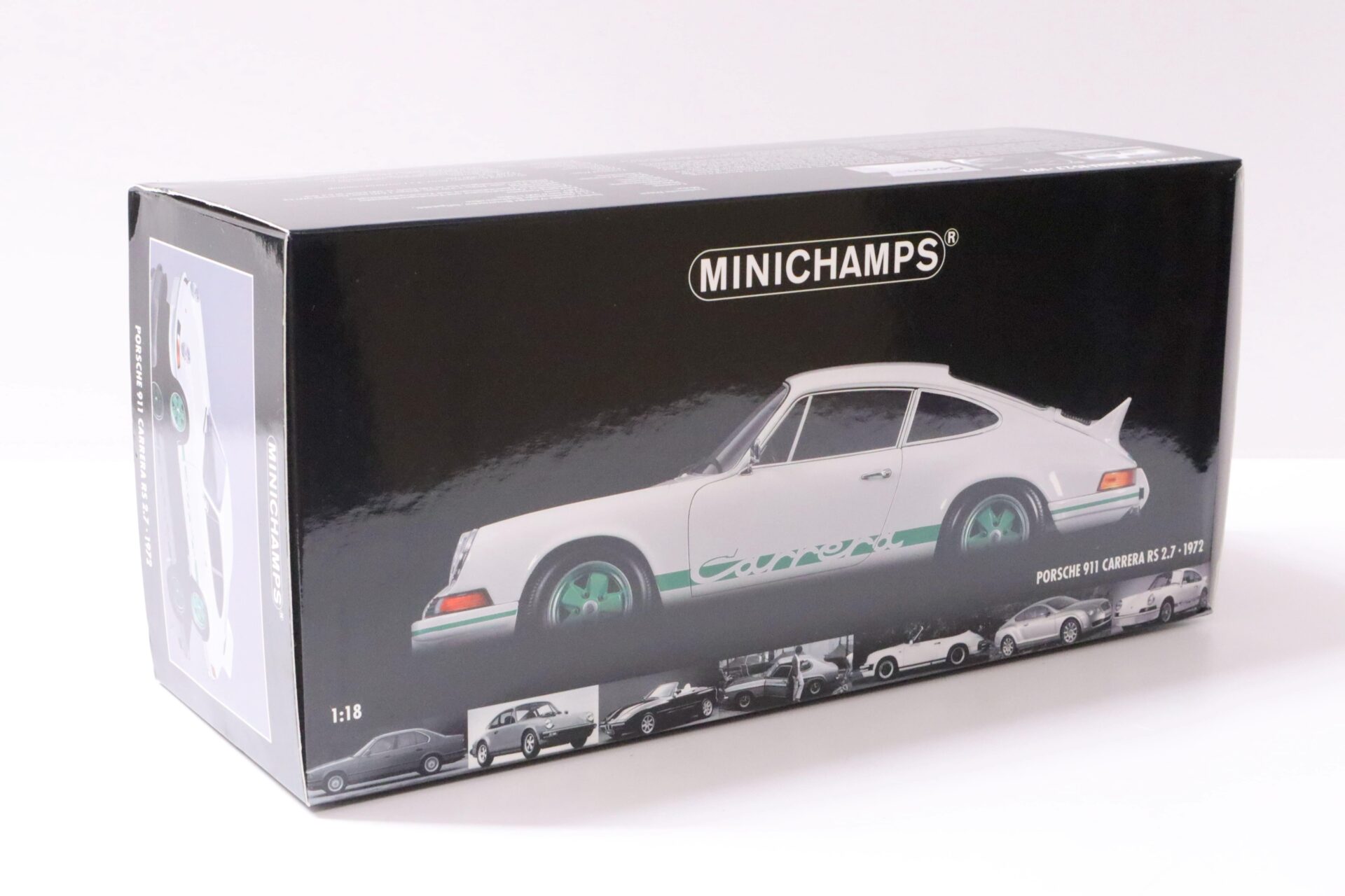 1:18 Minichamps Porsche 911 Carrera RS 2.7 white/ green 1972