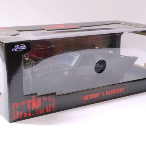 1:18 Jada Toys 2022 Batmobile Batman with Figure matt black + Lights
