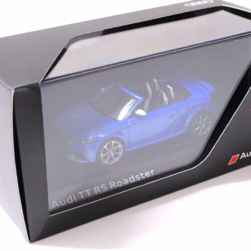 1:43 iScale Audi TT RS Roadster Ara Blue metallic DEALER VERSION