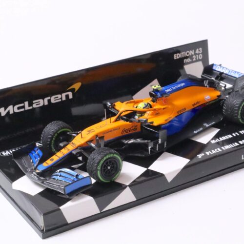 1:43 Minichamps McLaren F1 Team MCL35M Lando Norris 3rd Place Emilia Romagna 2021
