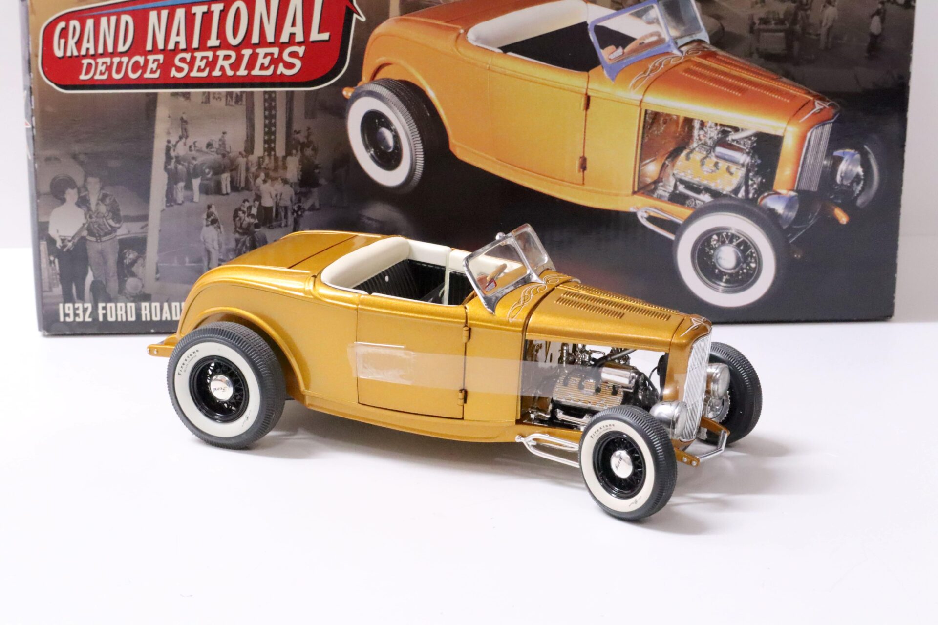 1:18 ACME 1932 Ford Roadster Release No.2 Hot Rod Grand National orange metallic