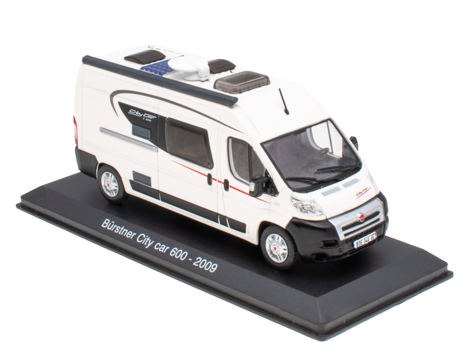 1:43 Hachette IXO Camping Cars Bürstner City Car 600 Fiat Wohnmobil 2009