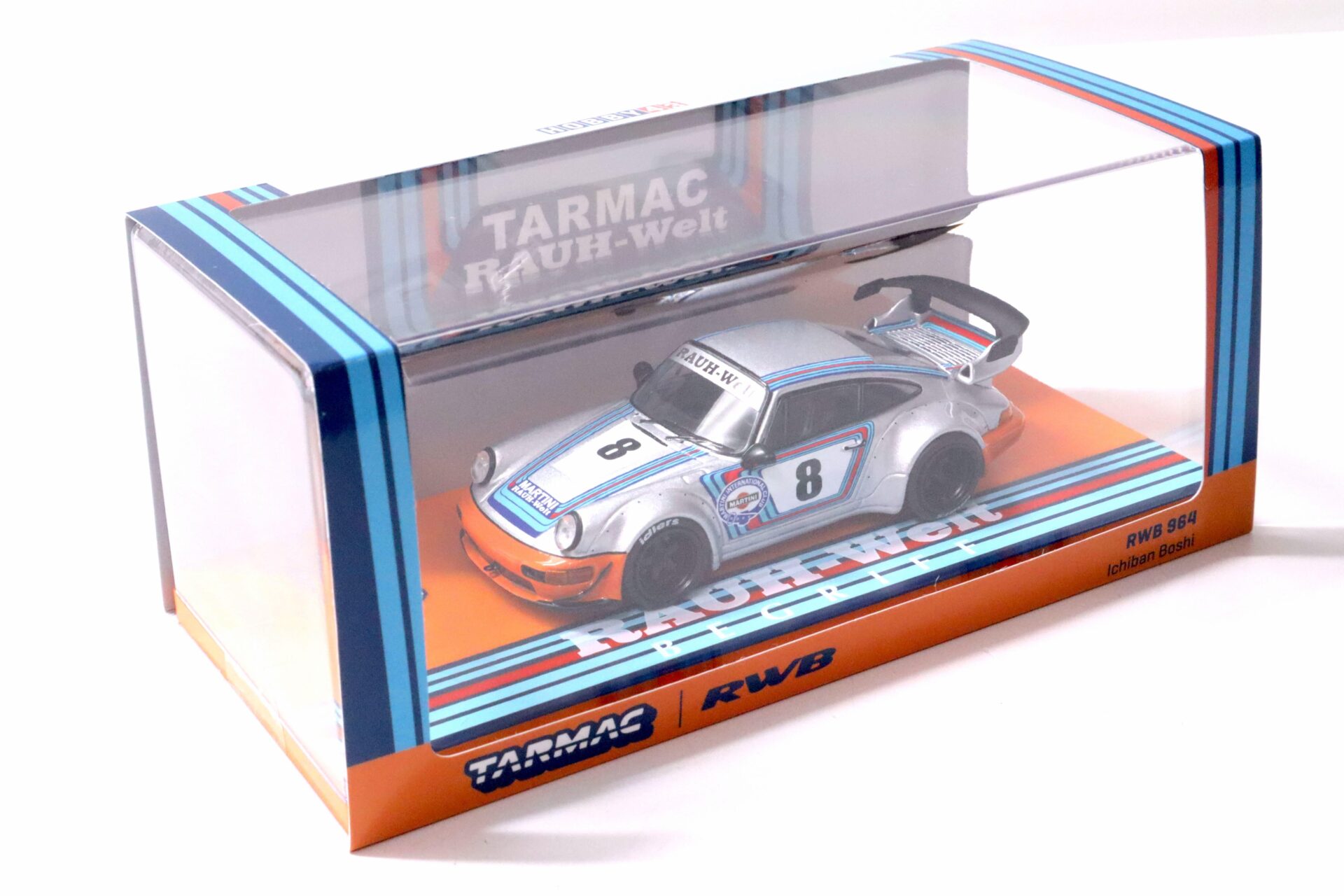 1:43 Tarmac Porsche 911 964 RWB RAUH-WELT Ichiban Boshi Martini #8