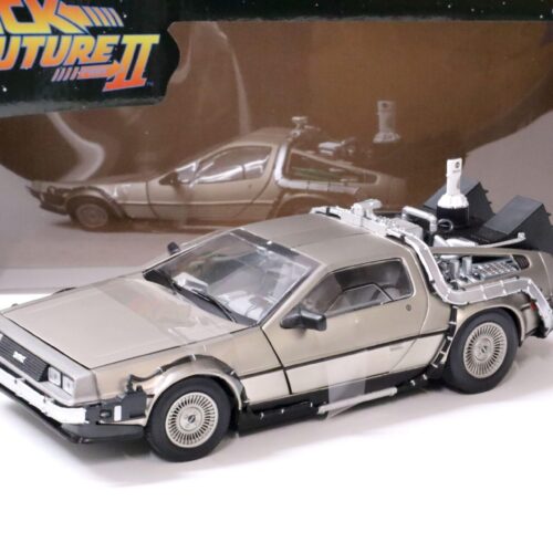 1:18 Sun Star 1983 Delorean DMC-12 Time Machine Back to the Future 2