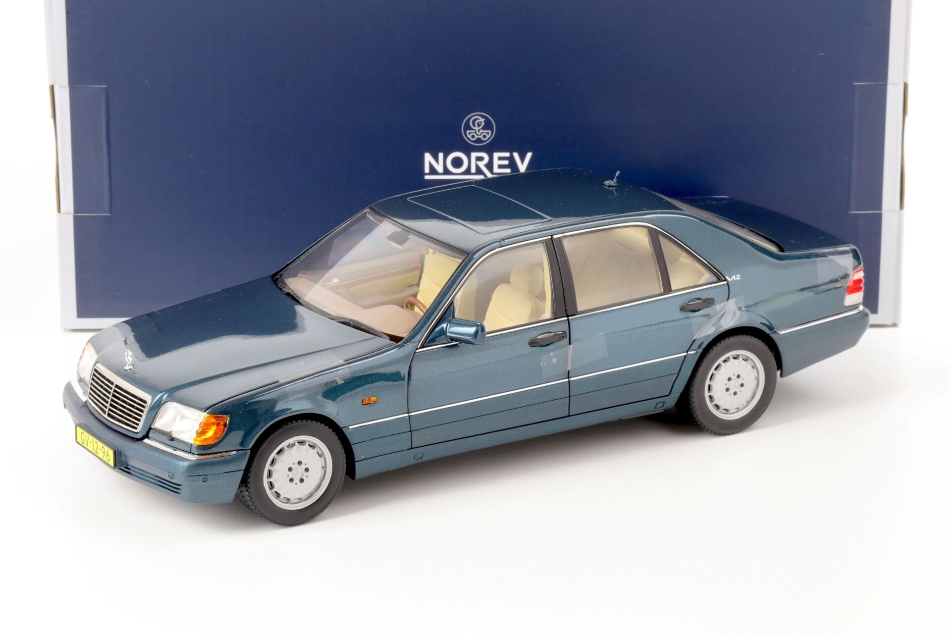 1:18 Norev Mercedes S600 S-Klasse W140 Limousine 1997 green metallic
