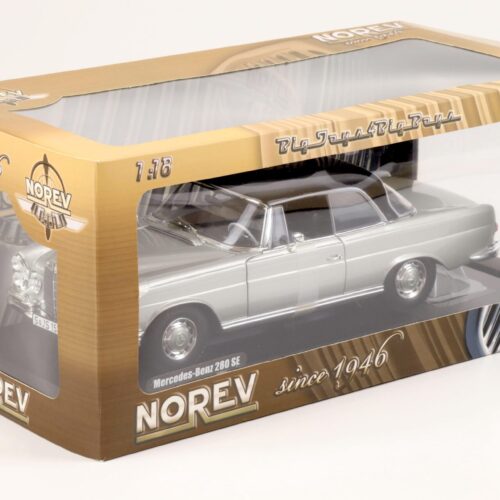 1:18 Norev Mercedes 280 SE Coupe 1969 silver metallic/ black roof