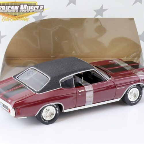 1:18 ERTL Elite 1970 Chevrolet Malibu 350 Coupe burgundy red/ black roof