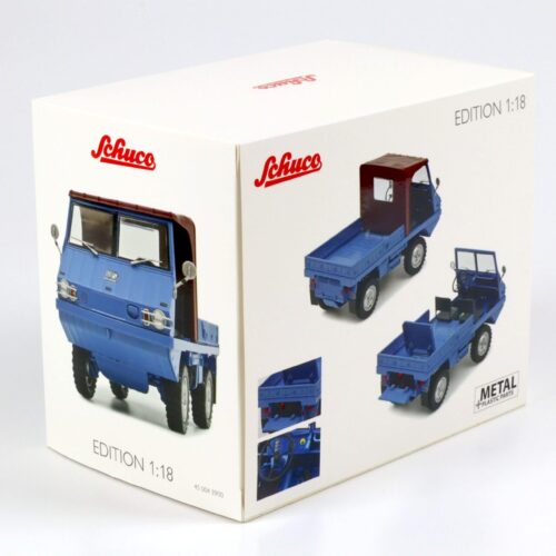 1:18 Schuco Steyr Puch Halfinger Pritsche blue 1971
