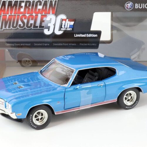 1:18 Auto World 1971 Buick GS Stage 1 Coupe Class of 1971 stratomist blue metallic