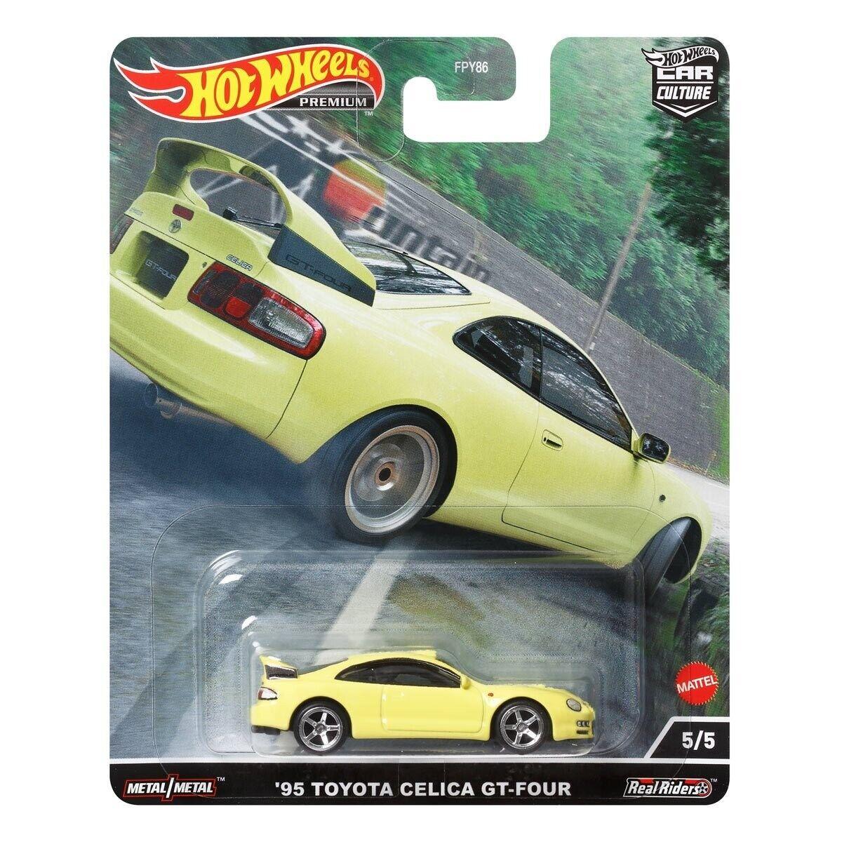 1:64 Hot Wheels Japanese Mountain Drifters 2022 Toyota Celica GT-Four yellow