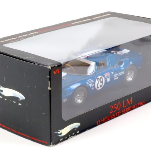 (A6A242) 1:18 Hot Wheels Elite Ferrari 250 LM 12 Hours of Sebring 1965