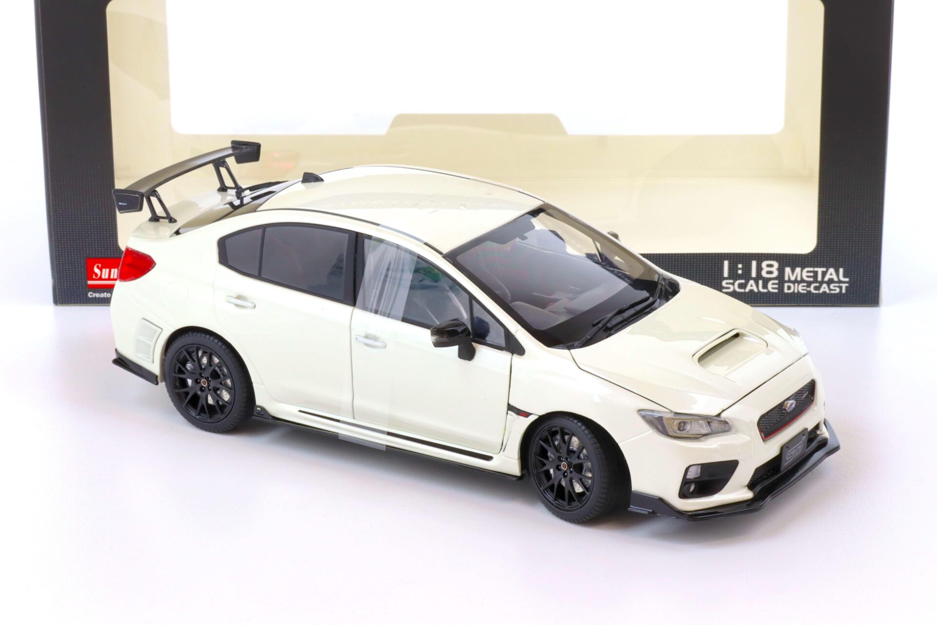 1:18 Sun Star Subaru WRX STi S207 NBR Challenge Package Crystal white pearl