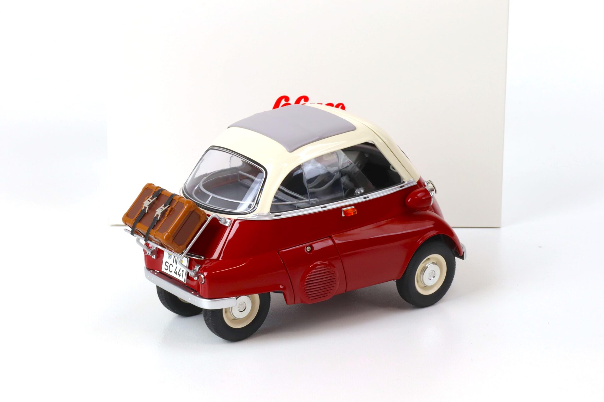 1:12 Schuco BMW Isetta Export with closed Softtop red/ white 450672000