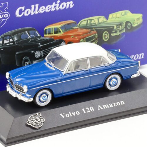 1:43 Atlas IXO Volvo Collection 1967 Volvo 120 Amazon blue/ white
