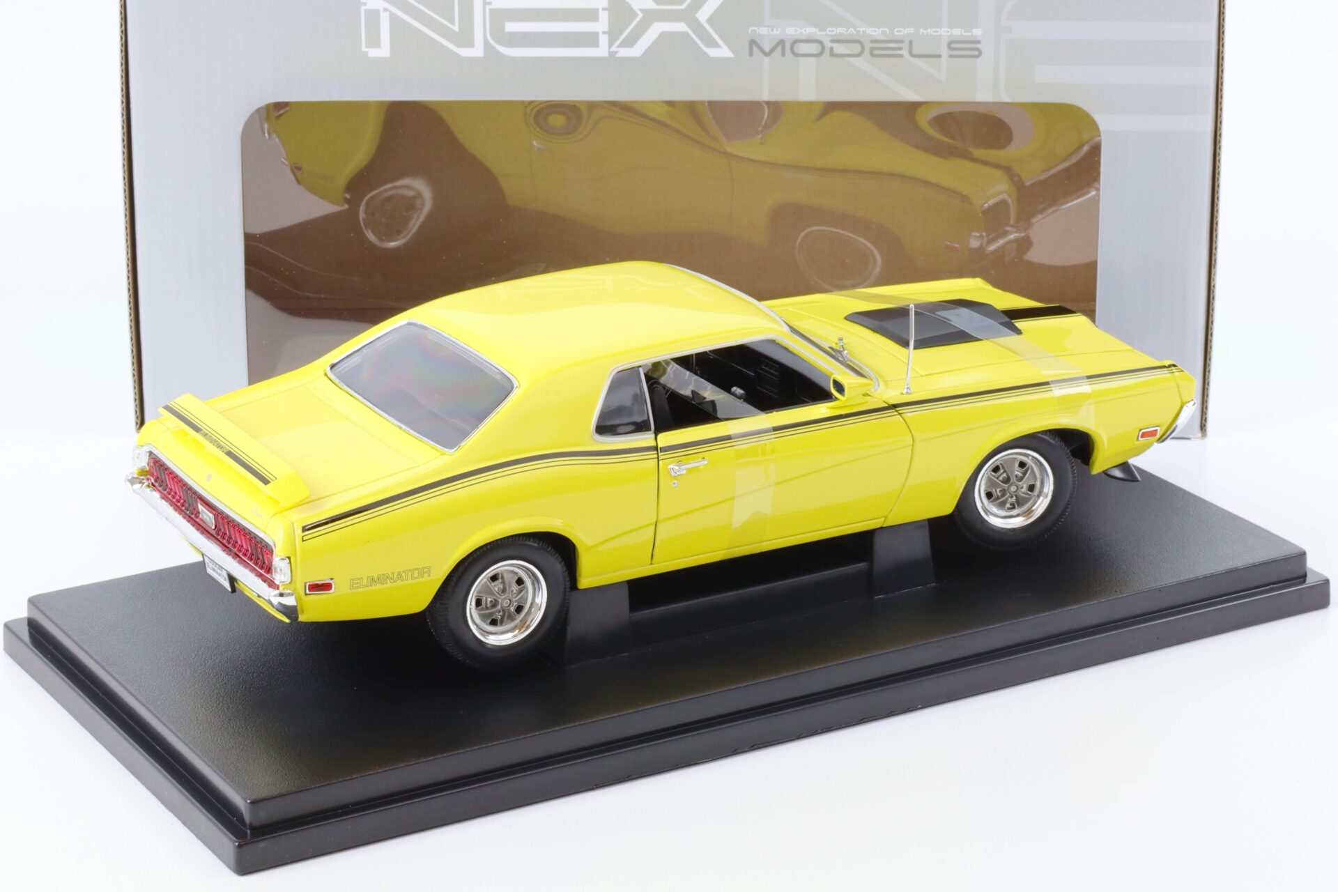 1:18 Welly NEX 1970 Mercury Cougar Eliminator Coupe yellow/ black