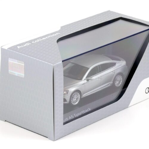 1:43 Spark Audi A5 Sportback Florett silver metallic 2017 DEALER VERSION