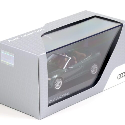 1:43 Spark Audi A5 Cabriolet Gotland green metallic 2017 DEALER VERSION