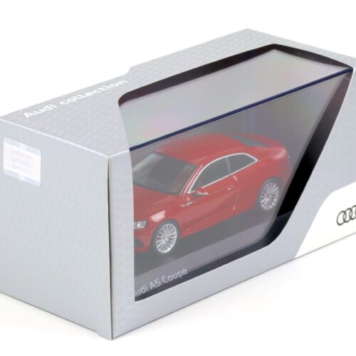 1:43 Spark Audi A5 Coupe Tango red 2017 DEALER VERSION