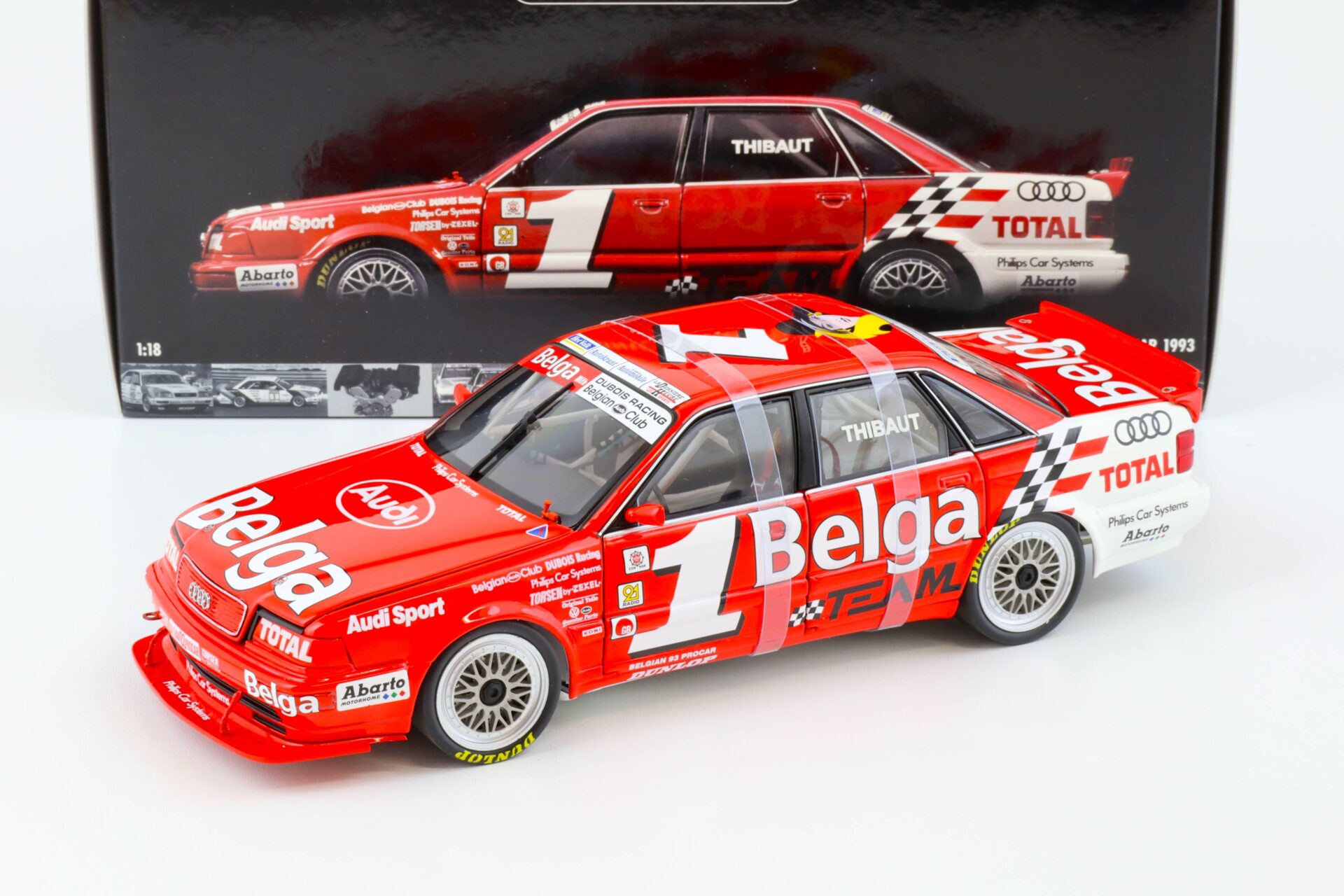 1:18 Minichamps Audi V8 Evolution Team Dubois Racing P.A. Thibaut Belgian Procar 1993