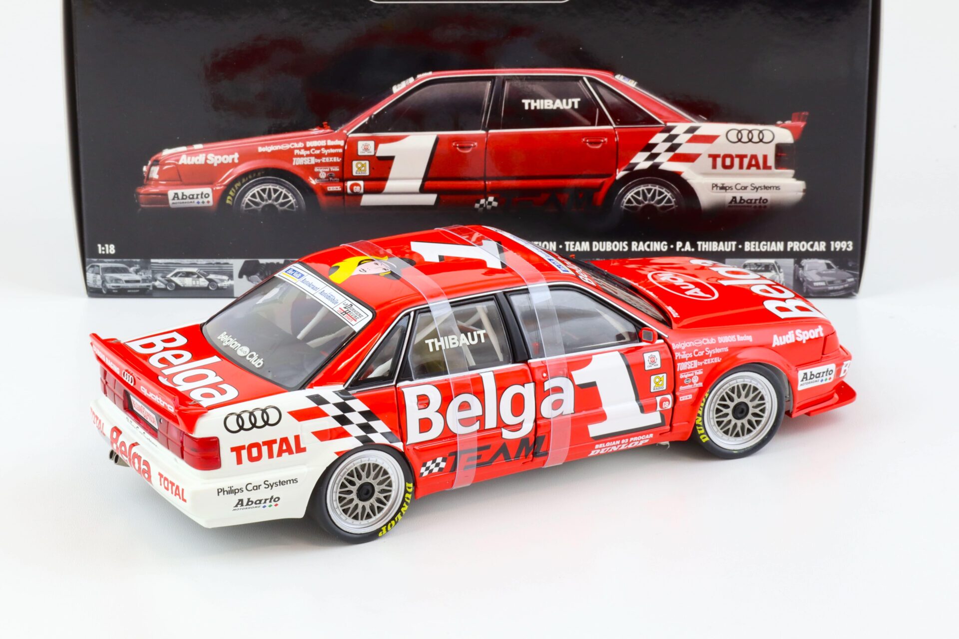 1:18 Minichamps Audi V8 Evolution Team Dubois Racing P.A. Thibaut Belgian Procar 1993