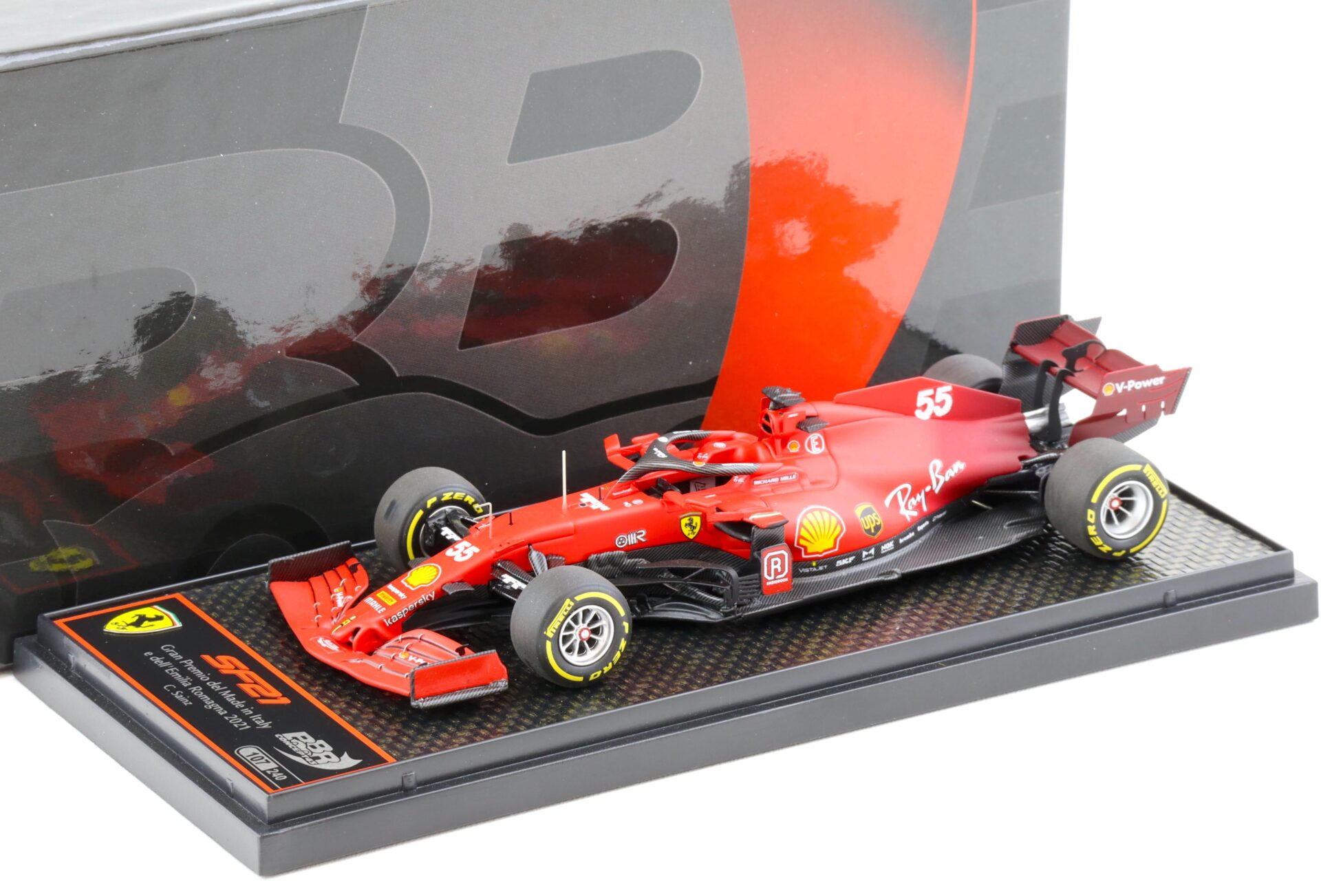 1:43 BBR Ferrari SF21 GP della Emilia Romagna 2021 C.Sainz - Limited 240 pcs.